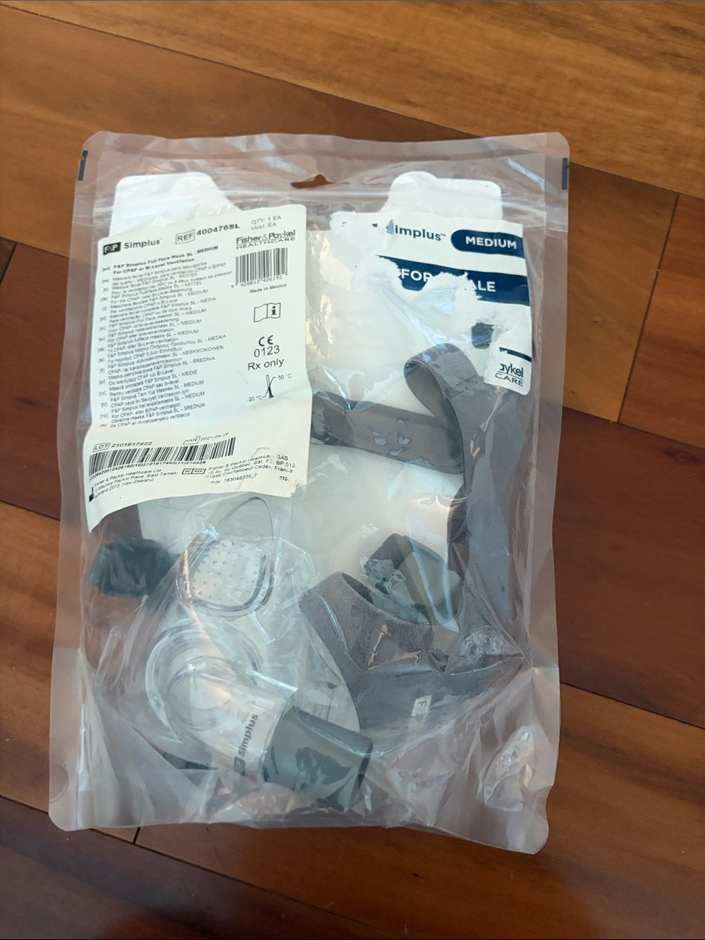 F&P Simplus Full Face Mask Head Gear Size Medium